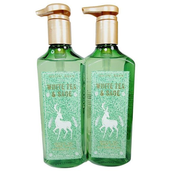 2 Bath & Body Works WB WHITE TEA & SAGE Gel Soap - Picture 1 of 10